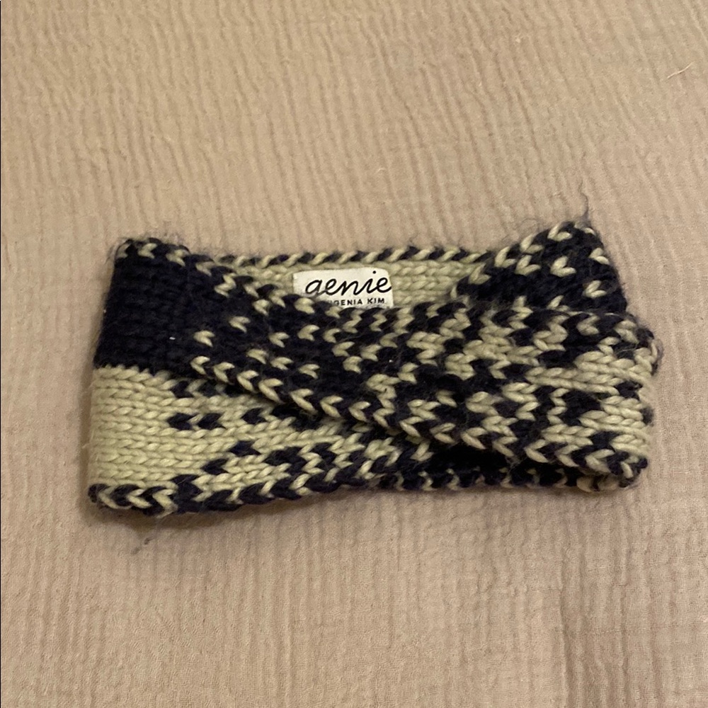 Eugenia Kim Navy and Gray Knit Headband - Picture 3 of 7